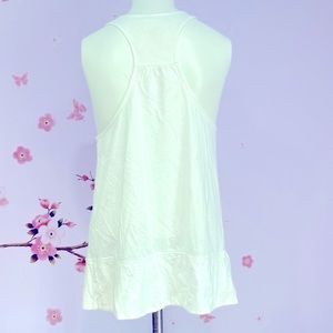Ann Taylor Loft Lounge Open Front White Vest with Pockets Women's Size S !
